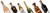 6 alcohol bottles - Champers Dtrinks