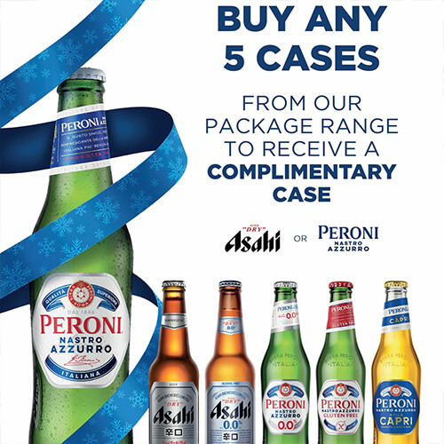 Champers Drinks - Promotions - Asahni or Peroni