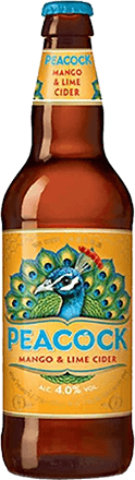 Peacock _Mango & Lime_ Cider - 12 x 500ml NRB - Champers Drinks